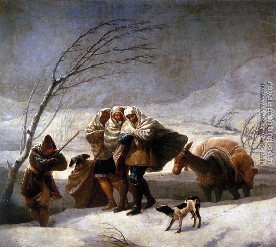 Francisco De Goya : The Snowstorm